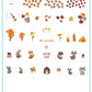 cjs-188-woodland-friends-clear-jelly-stamper-steel-nail-art-stamping-plate-fall