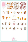 cjs-188-woodland-friends-clear-jelly-stamper-steel-nail-art-stamping-plate-fall