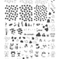 cjs-188-woodland-friends-clear-jelly-stamper-steel-nail-art-layered-stamping-plate-animals