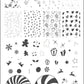 Pretty Paper - Candied (CjS C-27) Steel Nail Art Stamping Plate 14 x 9 Clear Jelly Stamper 