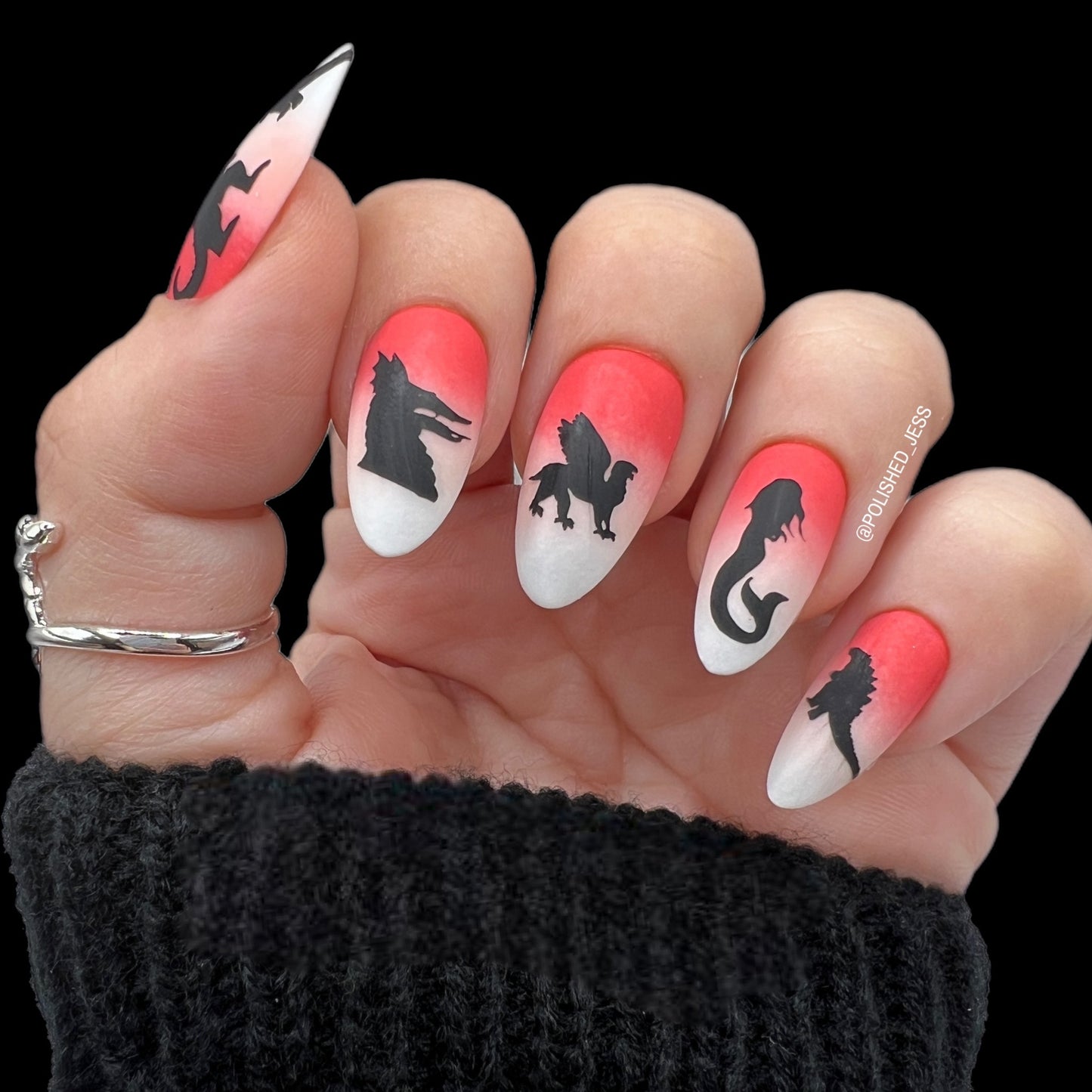 Mythical Creatures (CjS-107) Steel Layered Nail Art Stamping Plate