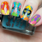 Hippie Harmony (CjS-117) Etched Nail Art Stamping Plate