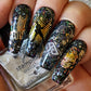 Rock On! (CjS-121) Steel Layered Nail Art Stamping Plate
