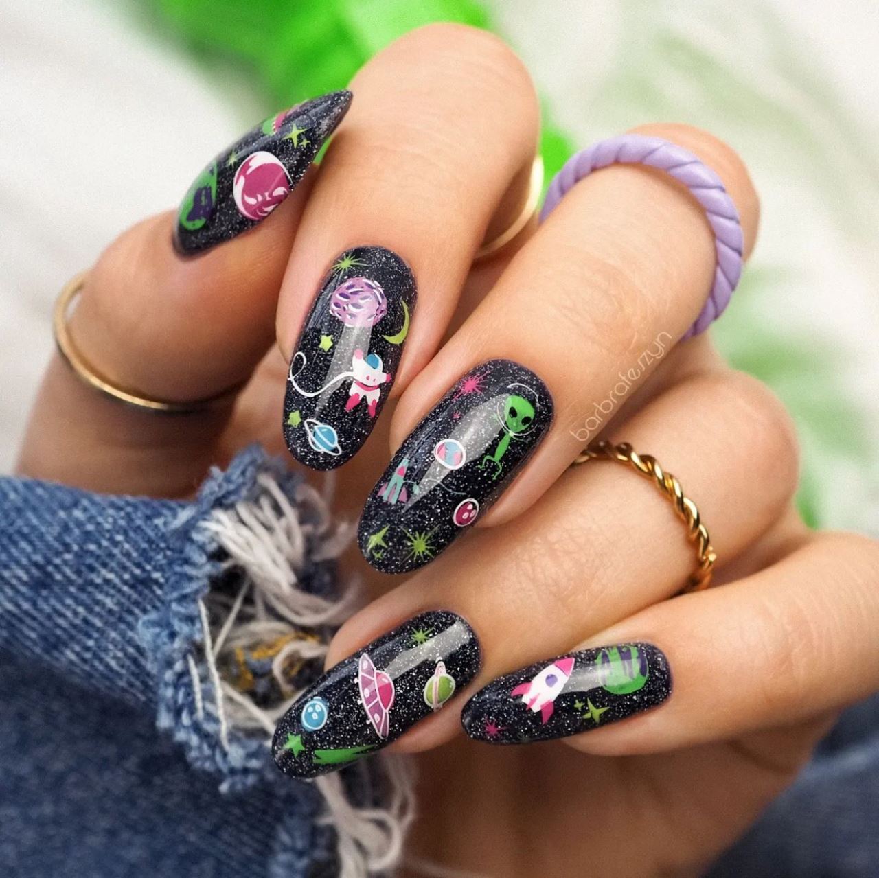 Hello Universe (CjS-161) Steel Stamping Plate 8 x 8 Clear Jelly Stamper 