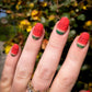 Manicure-showing-full-coverage-nail-art-designs-of-watermelons