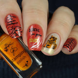Eye of the Tiger (CjS-214) Steel Nail Art Stamping Plate
