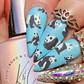 Playful Panda (CjS-216) Steel Nail Art Layered Stamping Plate
