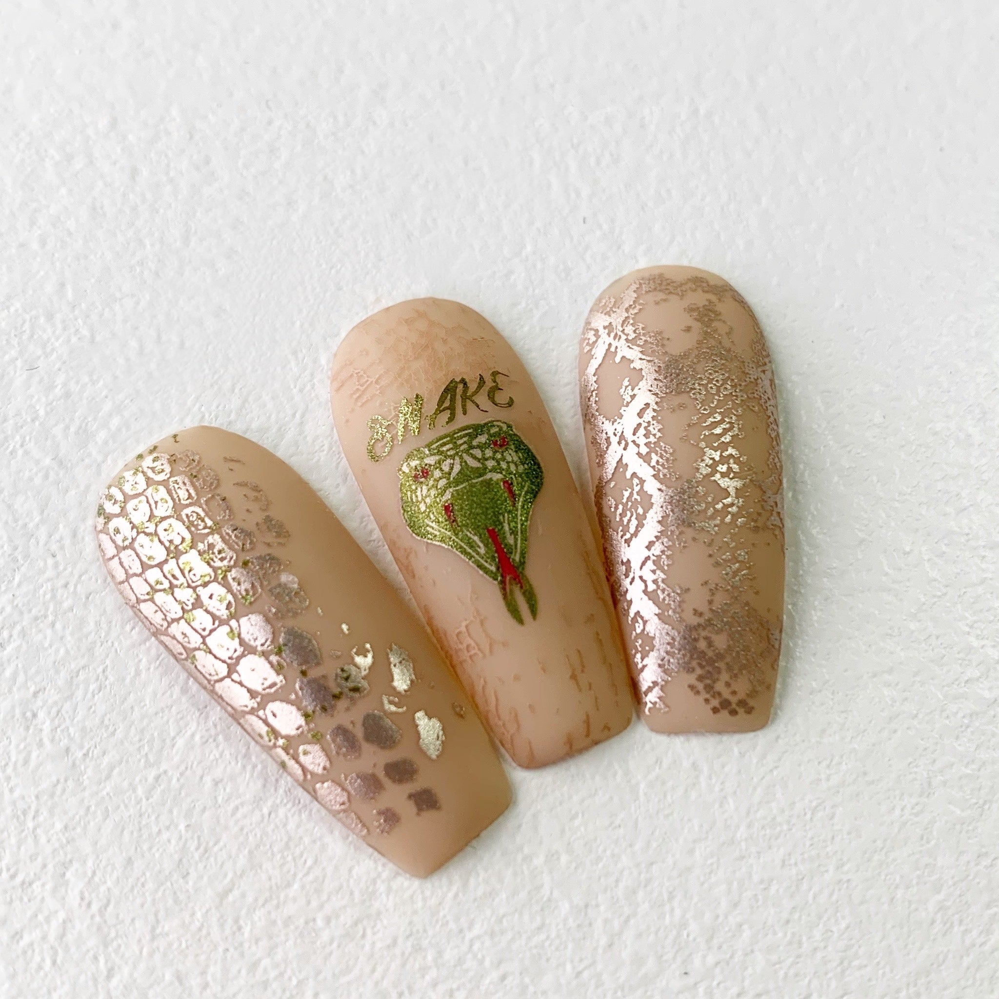 Snake (CjS-217) Steel Nail Art Layered Stamping Plate