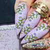 Water Marble (CjS-223) Steel Nail Art Stamping Plate