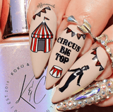 Under The Big Top (CjS-233) Steel Nail Art Stamping Plate