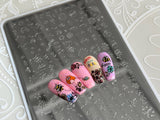 Birds And The Bees (CjS-238) Steel Nail Art Layered Stamping Plate