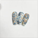 Funky Floral (CjS-241) Steel Nail Art Stamping Plate