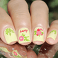 stunning-manicure-with-nail-art-designs-of-flowers-and-the-word-happy