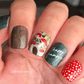 cute-manicure-with-nail-art-designs-of-mushrooms-acorns-and-the-words-happy-camper