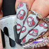 Graffiti (CjS-244) Steel Nail Art Layered Stamping Plate