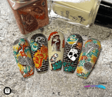 Graffiti (CjS-244) Steel Nail Art Stamping Plate