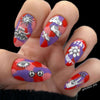Hippie Revival (CjS-252) Steel Nail Art Stamping Plate
