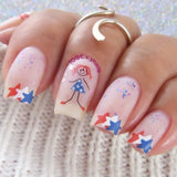 Fourth of July (CjS-255) Steel Nail Art Layered Stamping Plate