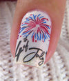 Fourth of July (CjS-255) Steel Nail Art Layered Stamping Plate