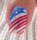 Fourth of July (CjS-255) Steel Nail Art Layered Stamping Plate