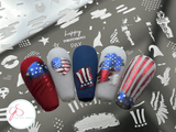 Fourth of July (CjS-255) Steel Nail Art Stamping Plate