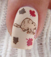 beautiful-manicured-nail-for-canada-day-showing-nail-art-design-of-a-beaver