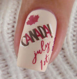 beautiful-single-nail-showing-nail-art-design-of-text-saying-canada-july-1st