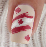 Canada Day (CjS-257) Steel Nail Art Layered Stamping Plate