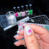 Flirty & Fierce (CjS-260) Steel Nail Art Stamping Plate