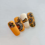 Harvest Bouquet (CjS-267) Steel Nail Art Stamping Plate