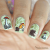 Fall in the Forest (CjS-272) Steel Nail Art Stamping Plate