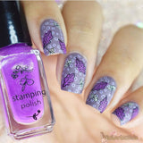 Fall in the Forest (CjS-272) Steel Nail Art Stamping Plate