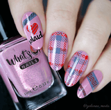 Build Your Own Plaid (CjS-276) Steel Nail Art Stamping Plate