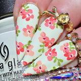 Floral Blossom - One (CjS-279) Steel Nail Art Stamping Plate