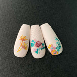 Floral Blossom - One (CjS-279) Steel Nail Art Stamping Plate