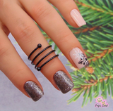 In the Frosty Air (CjSC-24) Steel Nail Art Stamping Plate