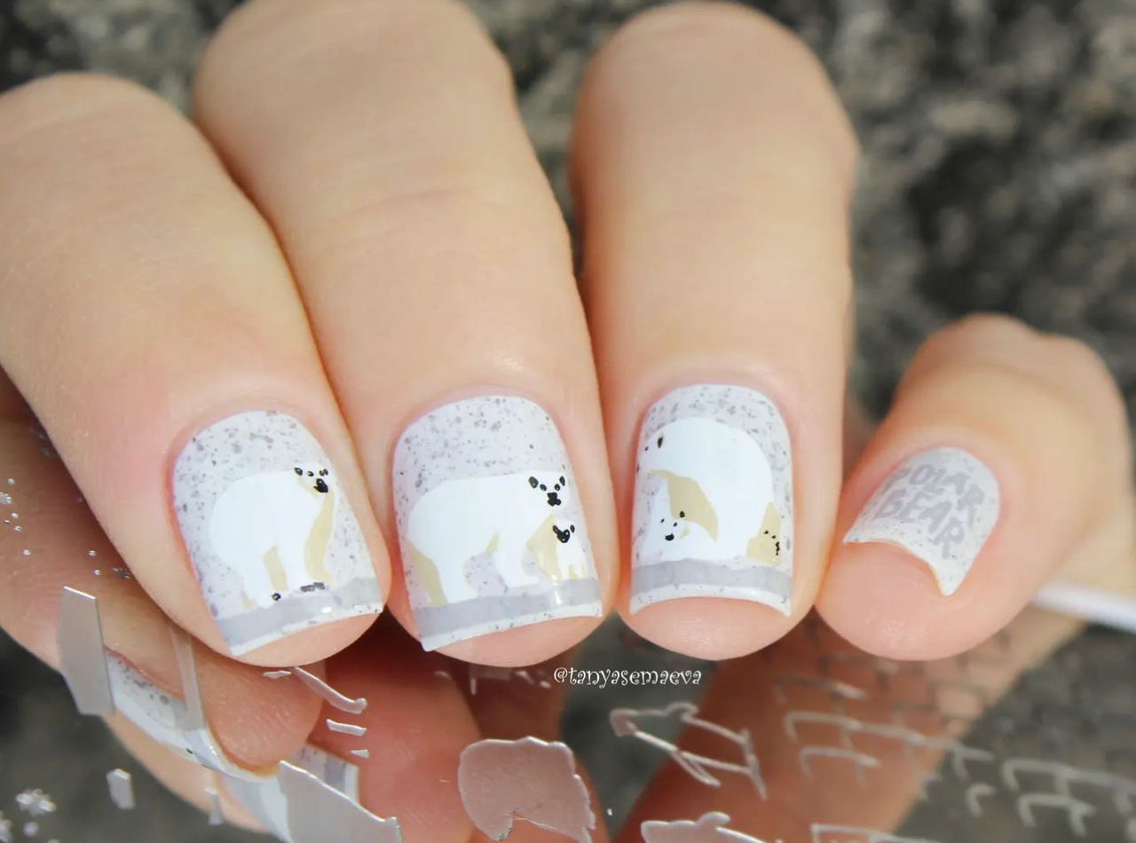 Arctic Holiday (CjSC-39) Steel Nail Art Stamping Plate