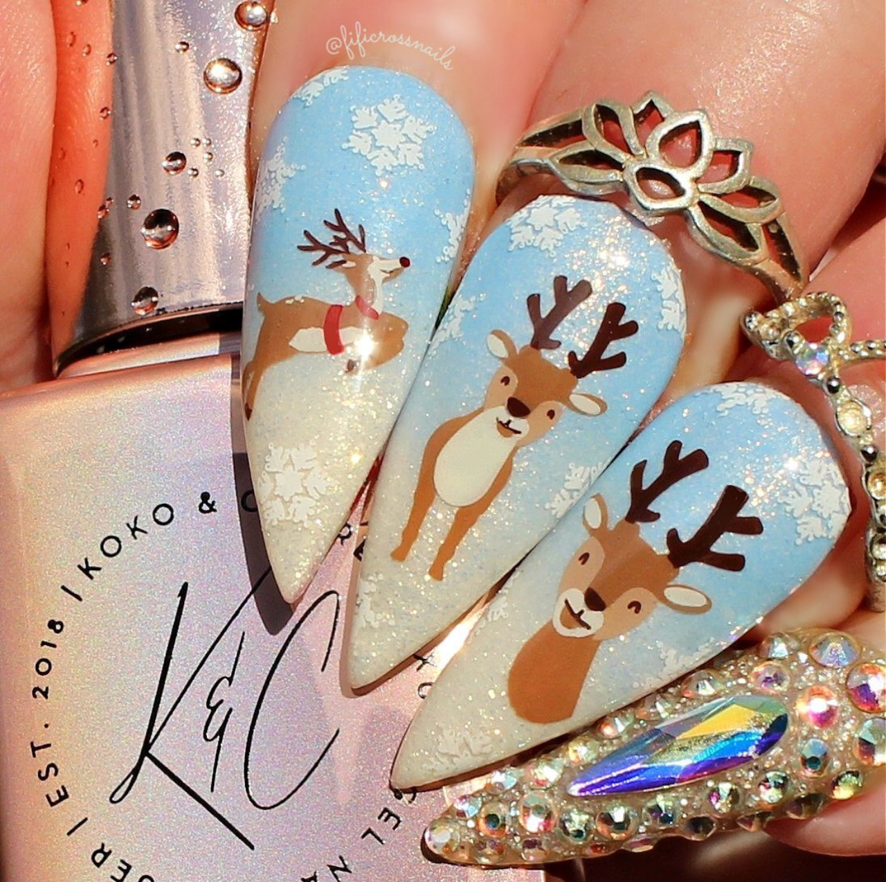 Dear Santa (CjSC-63) Etched Nail Art Stamping Plate