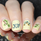 Love, Peace, Joy (CjSC-66) Steel Nail Art Stamping Plate