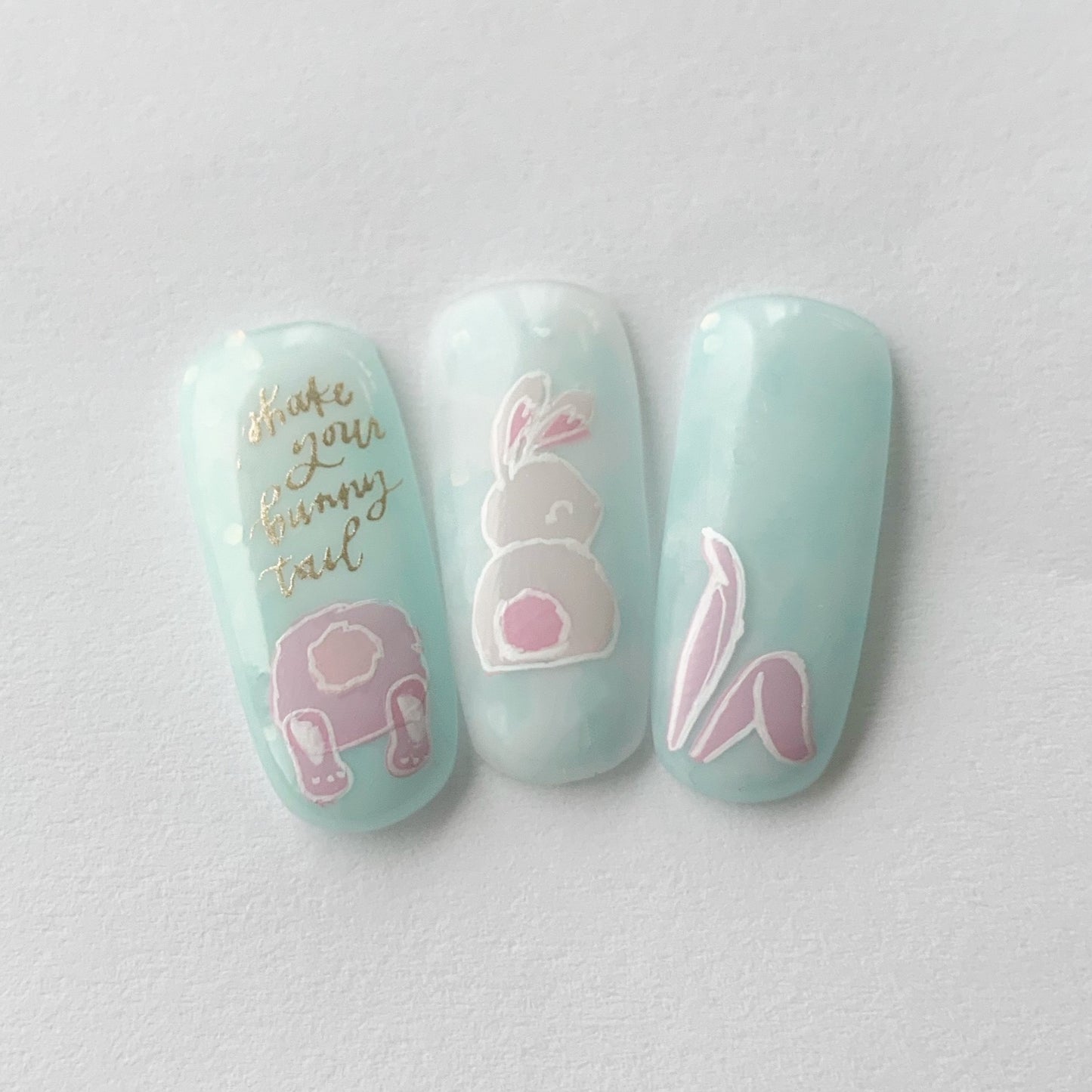 Bunny Bits (CjSH-53) Steel Nail Art Layered Stamping Plate