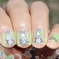 Hoppy Easter (CjSH-63) Steel Stamping Plate 14 x 9 Clear Jelly Stamper 