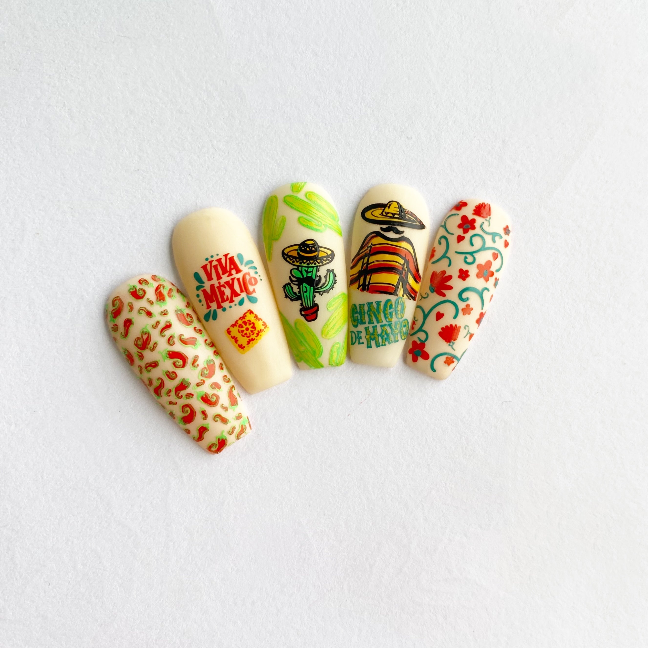 Cinco De Mayo (CjSH-85) Steel Nail Art Layered Stamping Plate