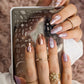 Sketched Art by @barbrafeszyn (CjSLC-78) Steel Nail Art  Stamping Plate