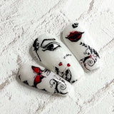 My Edgy Valentine (CjSV-36) Steel Nail Art Stamping Plate