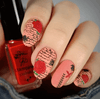 My Edgy Valentine (CjSV-36) Steel Nail Art Stamping Plate