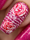 My Edgy Valentine (CjSV-36) Steel Nail Art Stamping Plate