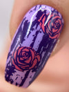 My Edgy Valentine (CjSV-36) Steel Nail Art Stamping Plate
