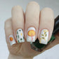 Whimsical Fall (CjS-137) Steel Nail Art Stamping Plate 14 x 9 Clear Jelly Stamper 