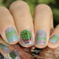 Oh So Succulent! (CjS-123) Steel Nail Art Stamping Plate 14 x 9 Clear Jelly Stamper 
