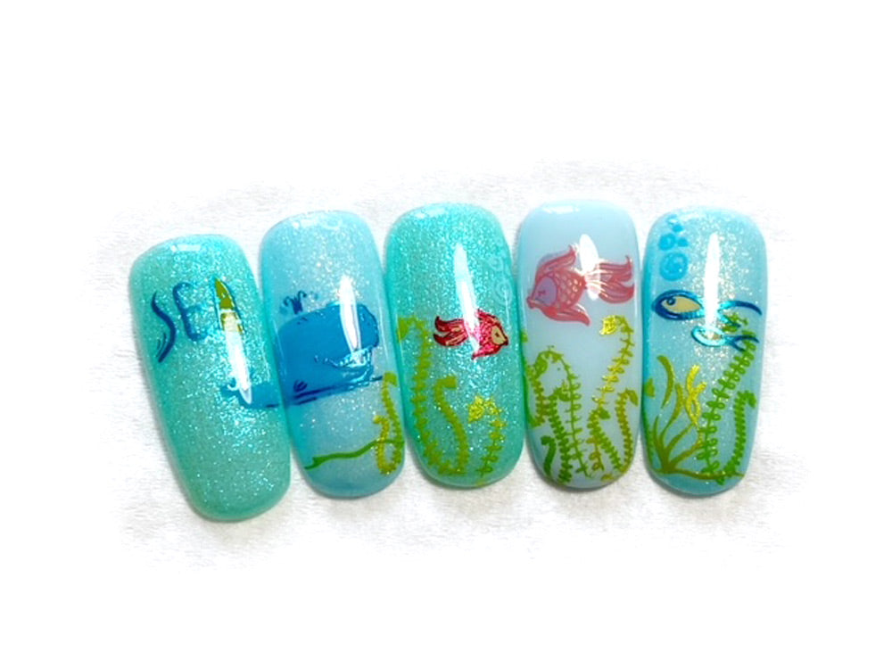 I Need Vitamin SEA (CjS-207) Steel Layered Nail Art Stamping Plate